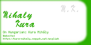 mihaly kura business card